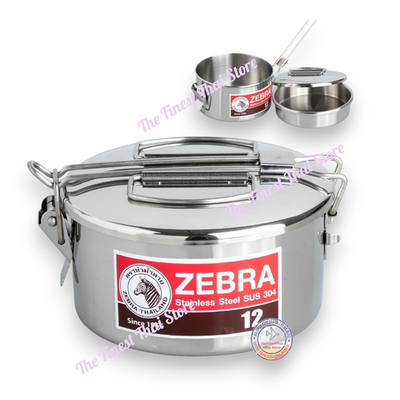 業務用 寸胴鍋 セット アルミ　ステンレス ZEBRA Zebra Stainless Steel Food Box and Pan w Insert Tray & Snap on Lid