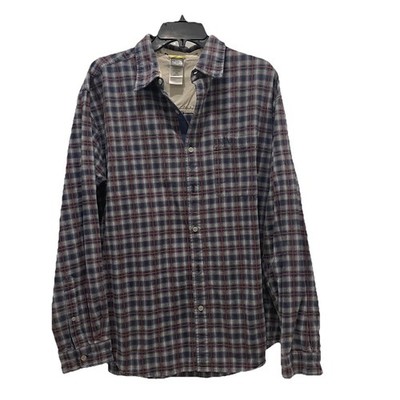 The North Face A5 Series Shirt Men L Long Sleeve Double Pockets Cotton Plaid