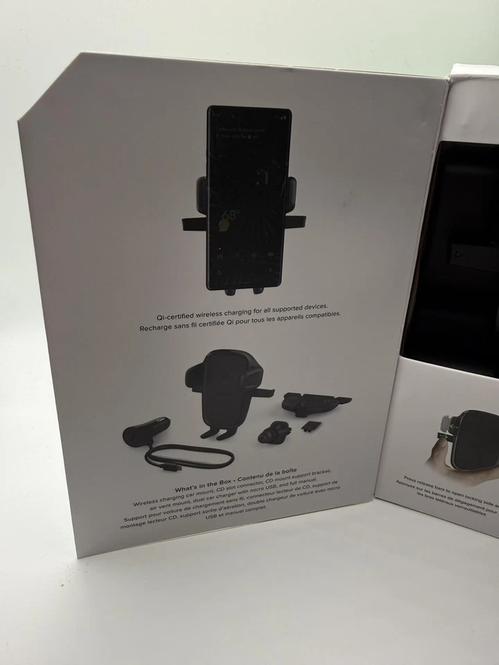 iOttie Easy One Touch sem fio 2 carregamento montagem em carro CD slot ventilação de ar Qi 7,5W 15W - Imagem 2 de 4