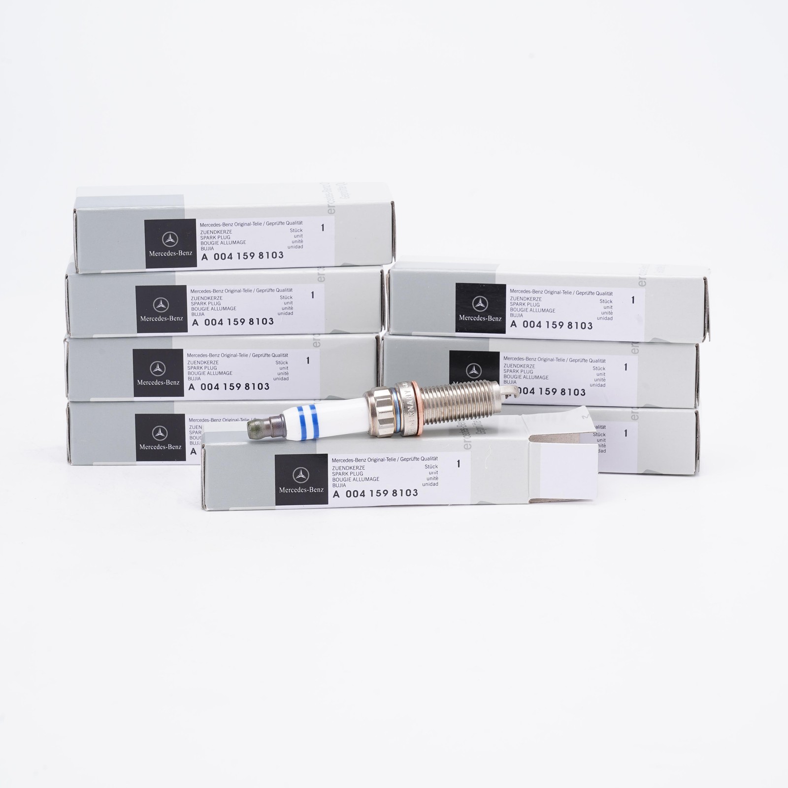 8Pcs Genuine OEM A0041598103 ZR6SII3320 Iridium Spark Plugs For Mercedes Benz