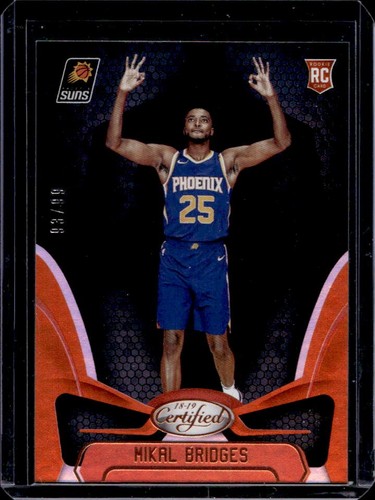 2018-19 Certified Mikal Bridges RC Orange Rookie #93/99 Suns