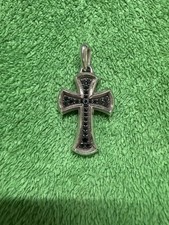 David Yurman Black Diamond Cross Pendant Vint...