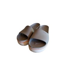 Crocs Slide Sandals Grey Crocband Platform 205631 Sporty Slip On Womens 9 Mens 7