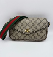 GUCCI Ophidia GG Supreme Canvas Pochette Crossbody Shoulder Bag - Excellent