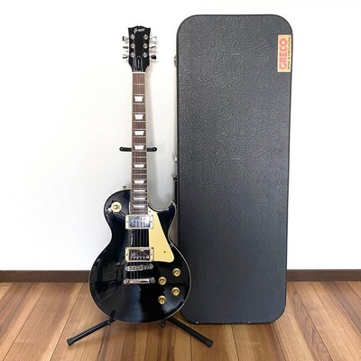 E-Gitarre Greco EG450 Standard Les Paul Black SN C787777 mit Hartschalenkoffer