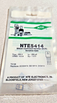 NTE5414 SCR 200V 4A TO126 USED IN VARIOUS APPLICATIONS