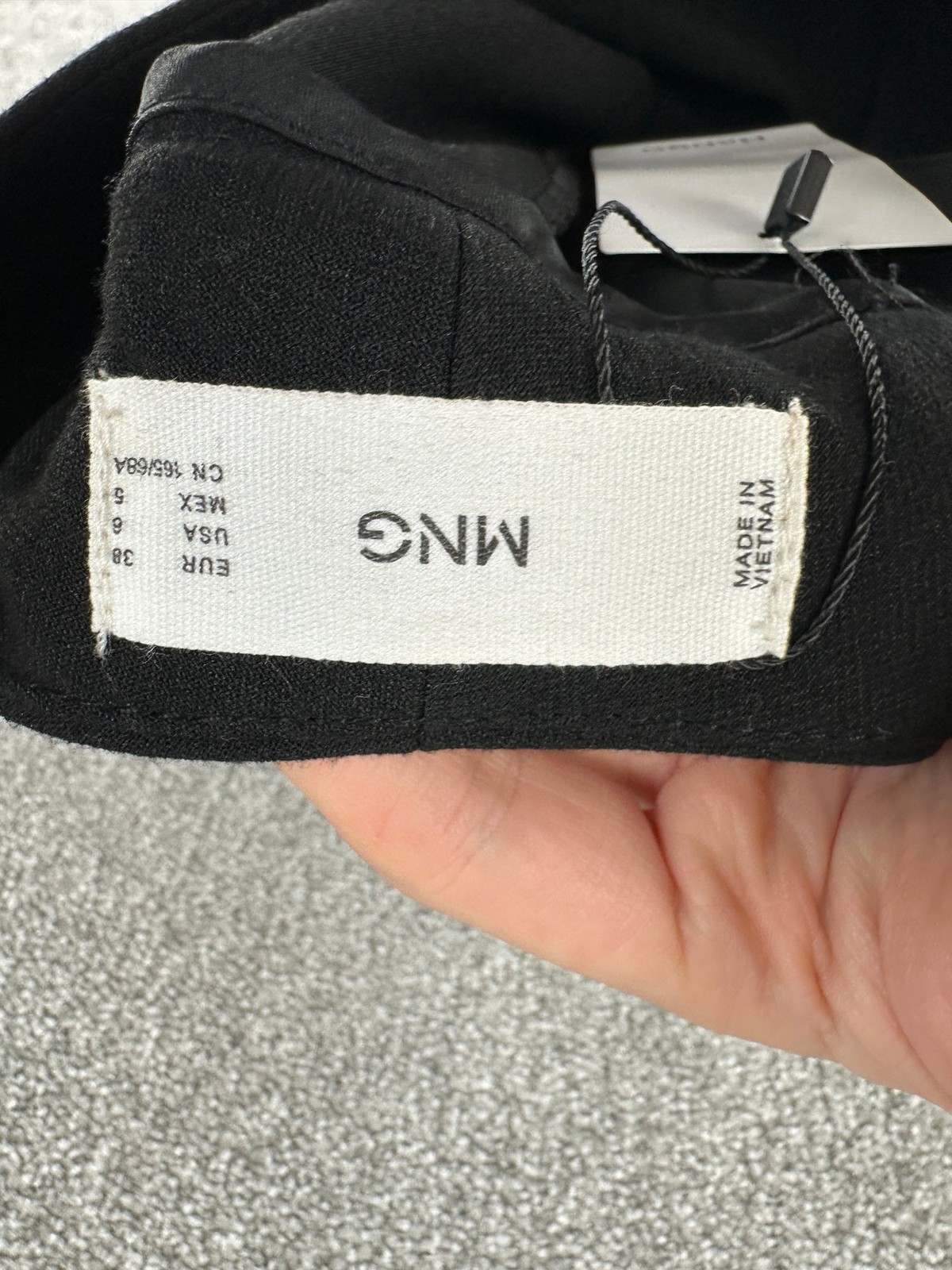 Mango Trousers Womens Size UK 10 Black Wide Leg Stylish Smart Formal Tailored thumbnail 10