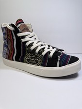 Inkkas Blackbird High Top Sneakers Unisex Peruvian Textiles Aztec Boho Hippie