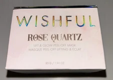 Wishful Rose Quartz Lift & Glow Peel Off Face Mask Full Size 55g 1.94 oz