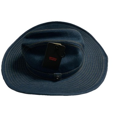 Levi's Jeans Cowboy Hut! Vintage Denim Hat, Western Jeanshut ! M(ca58-59cm.)