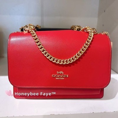 Nwt Coach Klare Crossbody Bag CBI97 gold/true red | eBay