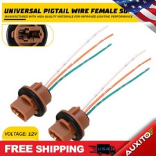 Flosser Pigtail Wire Female 2644 Two Socket 7443 Harness Brake Stop Tail Replace