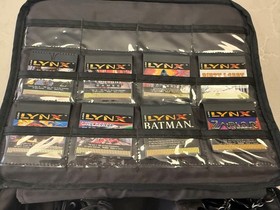 Atari Lynx 1 Video Game Console With Lot Of 8 Games + Carrying Case