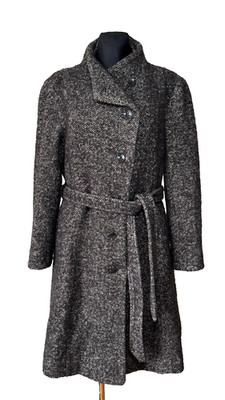 NOA NOA women's coat size 44 gray winter wool coat XL