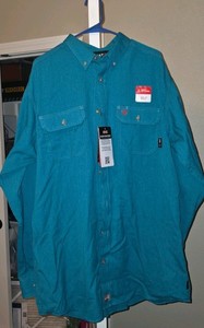 Ariat FR CAT2 2112 Men's Long Sleeve NWT Xl button down flame resistant 