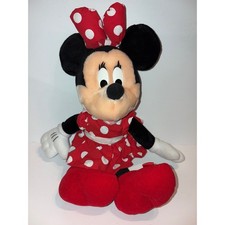 Applause Disney Minnie Mouse Plush Doll 17" Polka Dot Dress Stuffed Animal