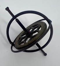 Vintage Metal Star Gyroscope Spinning Top Unbranded No String Gyro Top