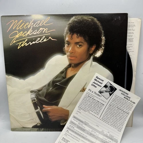 Michael Jackson - Thriller - 1982 US 1st Press - No MJ Credit w/Insert  (NM-)