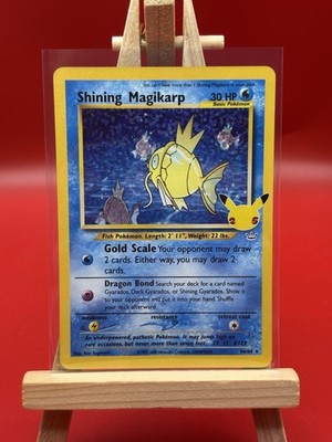 Pokémon TCG Shining Magikarp Card 66/64 Celebrations 25th Anniversary