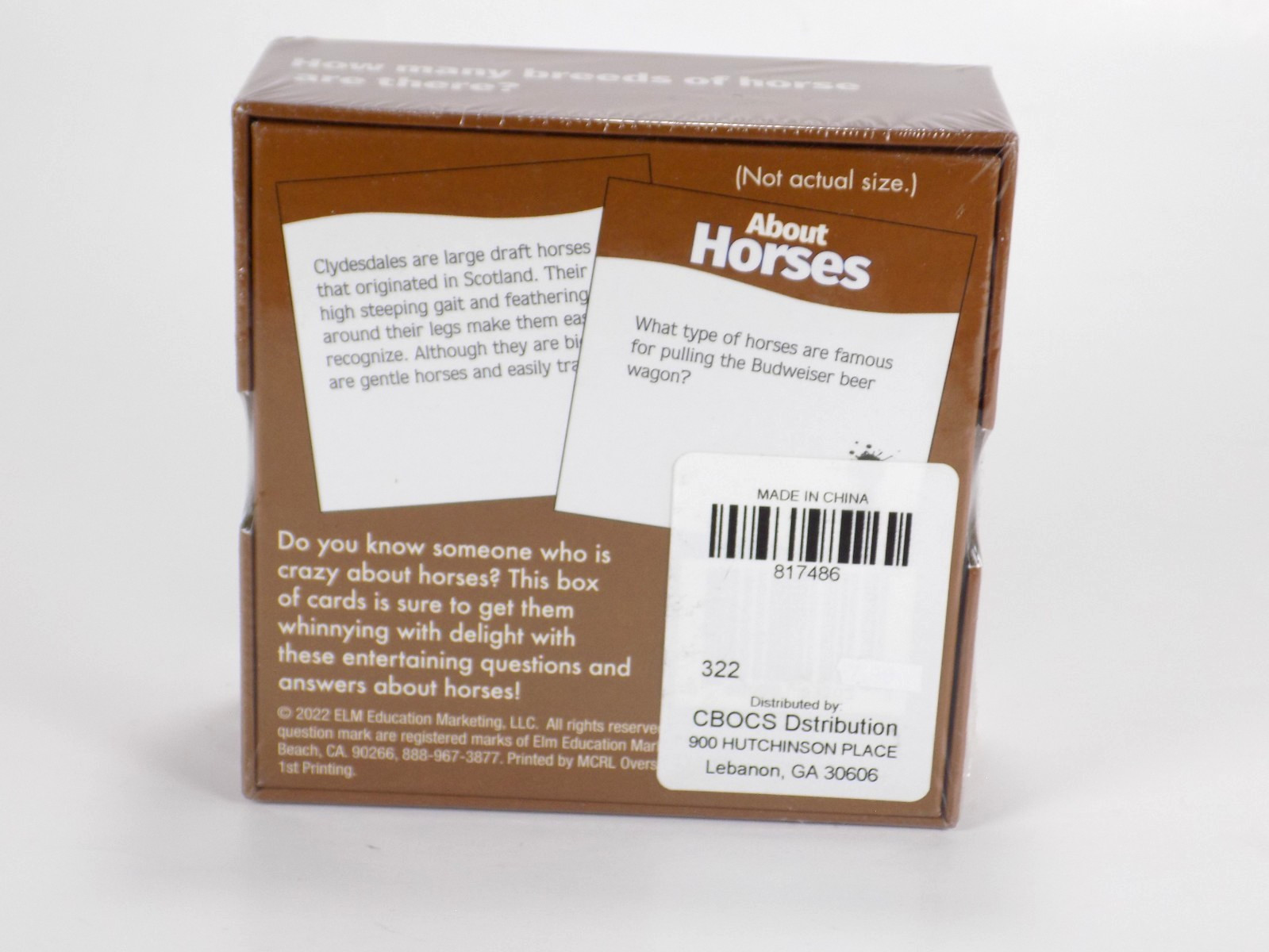 About Horses Card Game New Conversation Starters Fun Trivia Word Teasers thumbnail 2