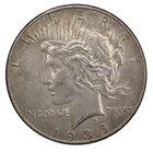 1935 Peace Silver Dollar Coin (Better Date & Grade)