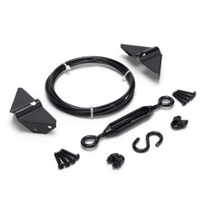 Anti-Sag Gate Kits for Wooden Fence Black Gate Support Cable Kit Hardware Gate