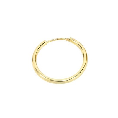 Einzel (1Stück) Creole 585 echt Gold Ohrring Herren Männer Damen 20mm MF52