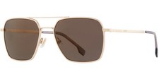 Boss Men's Matte Gold-Tone Navigator Sunglasses - 1414OS-0AOZ-JO