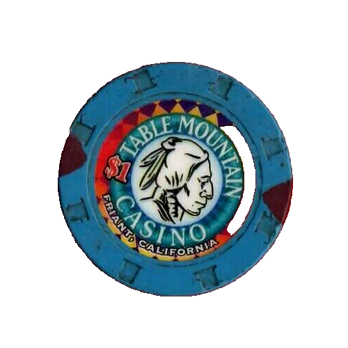 RARE @ EBAY - TABLE MOUNTAIN $1.00 CASINO GAMING CHIP - FRIANT, CA - Picture 1 of 1