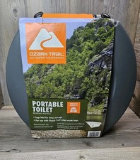 Portable Camping Toilet. Folding w/Legs. Ozark Trail Outdoor Equipment. NEW.