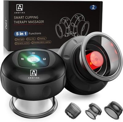 Cupping Kit 5 in 1 Massage Therapy 12 Levels Smart Dynamic Heat Pain Relief
