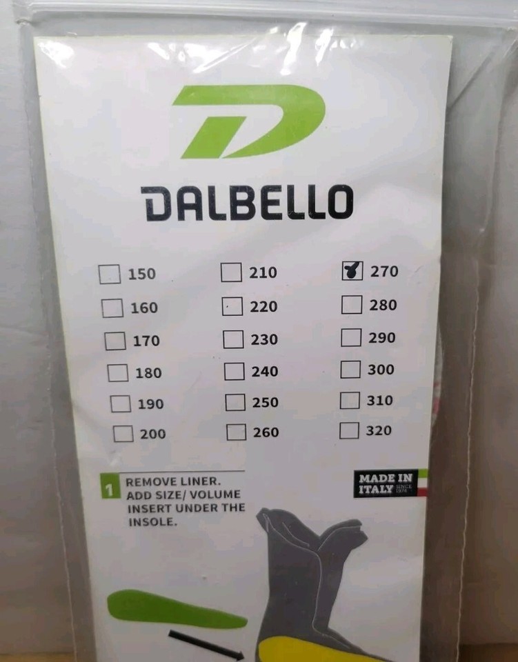 Dalbello Ski Boot Size/Volume Adjuster Insert Size 27 (KITSA001) MADE