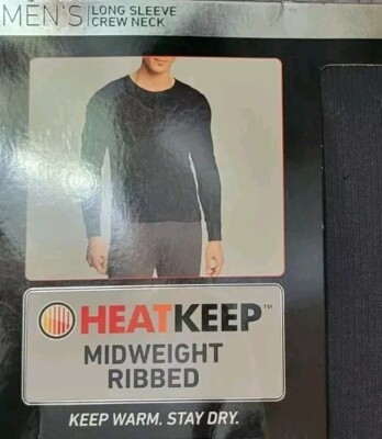 Winter Midweight Mens Thermal Base Layer Set Size XL For Skiing