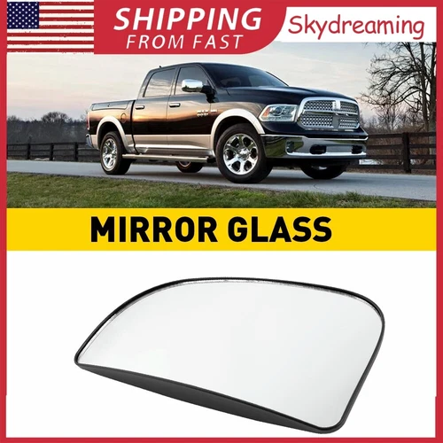 New Tow Mirror Glass Convex Power Outer Passenger Set for Dodge Ram 1500 2500
