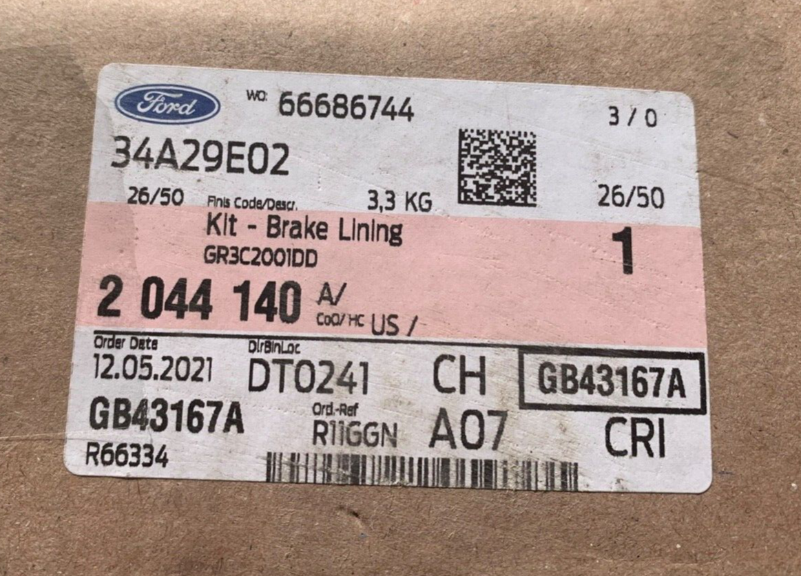 Genuine Ford Kit-brake Linin 2044140 for sale online | eBay 