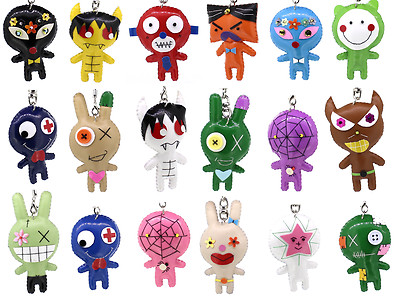 Budawi   Monster Puppe 6 - 8 cm aus PVC Schlüsselanhänger Dolls Voodoopuppe