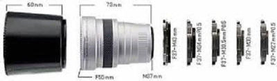 Raynox HD-2205 PRO (HD-2200) 2.2X Telephoto Lens 27mm 30mm 30.5mm 34mm 37mm 43mm