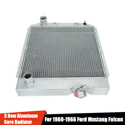 52MM Radiator 3 Row 259 For 1960-65 Ford Falcon/Ranchero/Comet 65-66 Mustang AT
