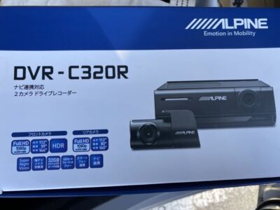 Alpine DVR-C320R Wifi GPS Stealth Dash Camera Front & Rear