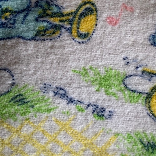 Vintage Dundee Schlümpfe Dorf Flanell Empfang Swaddle Kinderbett Baby Bett Decke - Bild 5 von 5