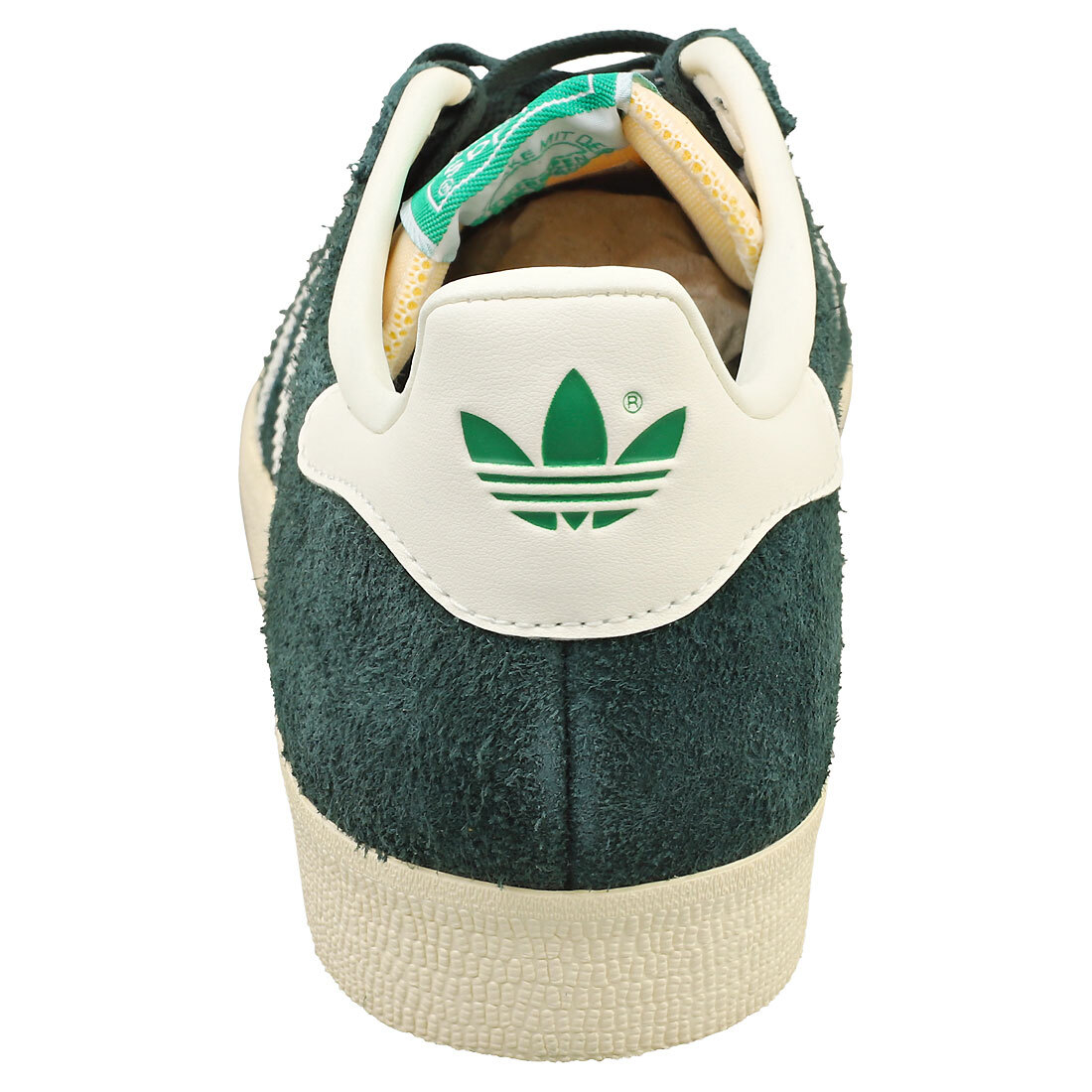 adidas Gazelle Mens Fashion Sneakers in Green Off White