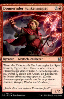 MTG Donnernder Funkenmagier #171 ZNR Dt. Uncommon (B3338)