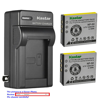 Kastar Battery AC Charger for Pentax Optio S10, Optio S12, Optio VS20, Optio Q
