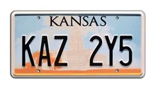 Supernatural | Dean’s Metallicar | KAZ 2Y5 | STAMPED Replica Prop License Plate