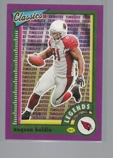 2022 Panini Classics Timeless Tributes Purple Anquan Boldin /50 #144 Cardinals