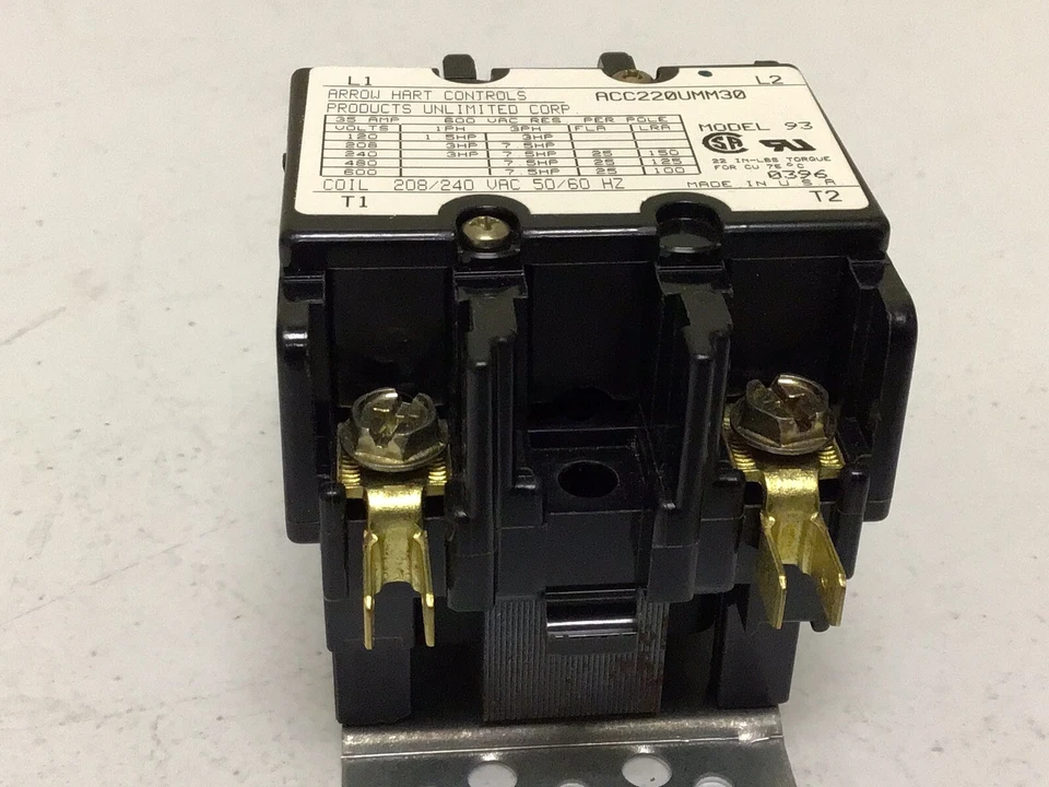 NEW, ARROW HART ACC220UMM30, MODEL 93 COIL 280/240 VAC 50/60 HZ CONTROLS - Image 3 of 4