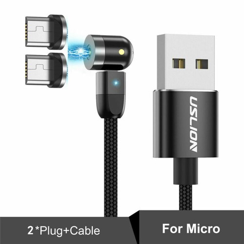 360° Rotation Magnetic Type C Micro USB Cable Fast Charger For iPhone Android - Zdjęcie 22 z 47