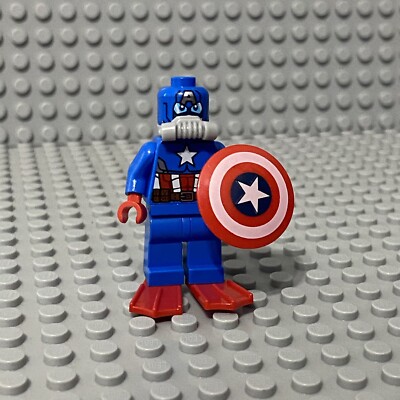 LEGO Scuba Captain America Minifigure Marvel Super Heroes Avengers 76048 