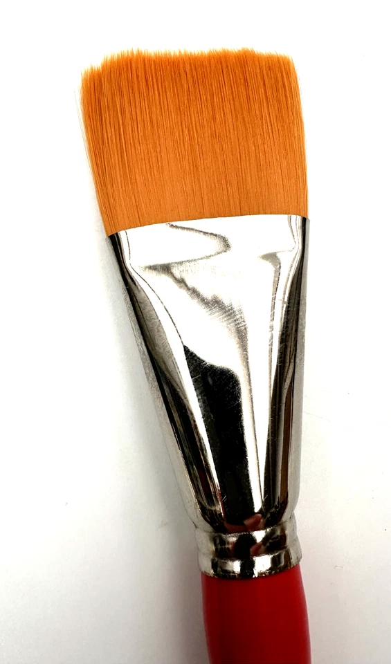 Pinceau plat fibre synthetique nylon Manet hobby N° 50 serie 192 jamais utilisé - Photo 4/4