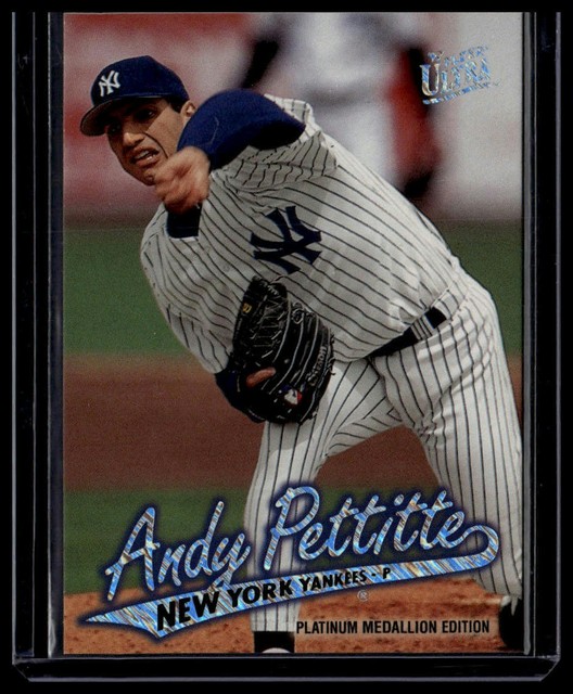 1997 Ultra #P102 Andy Pettitte Platinum Medallion /200 NM or Better